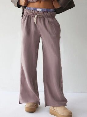 Out From Under Hoxton Wide-Leg Sweatpant ANTLER DUSTY PURPLE